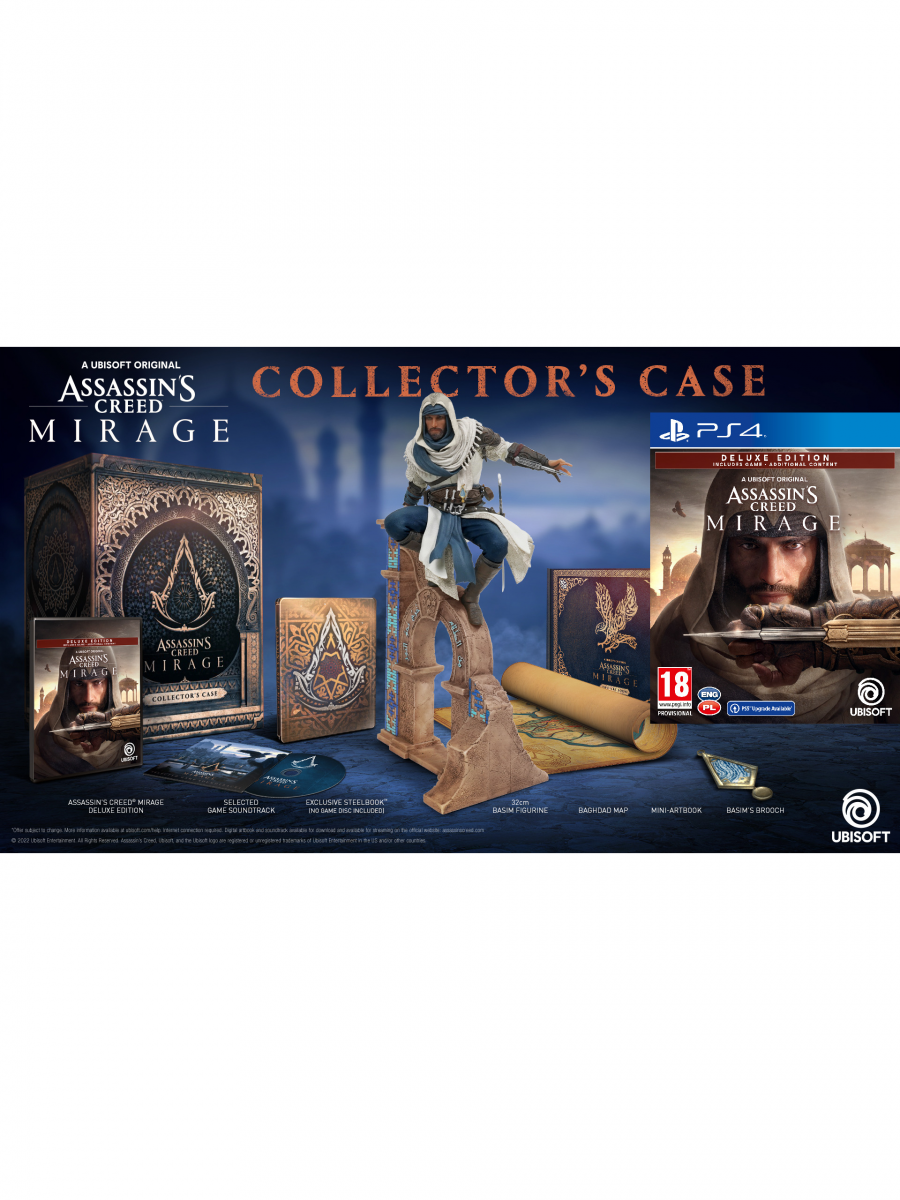 Assassin S Creed Mirage Deluxe Edition Collectors Case PS4