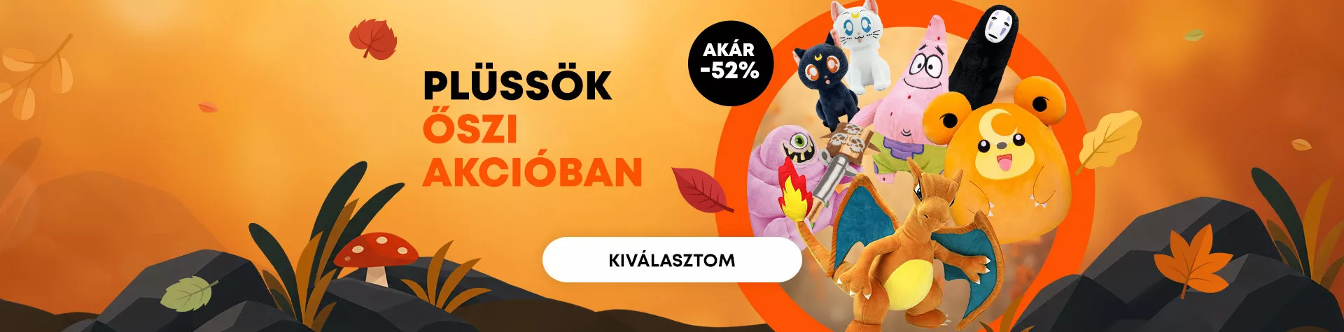 Plüssök őszi akcióban