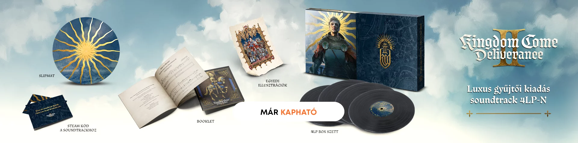 Hivatalos soundtrack Kingdom Come: Deliverance II 4x LP