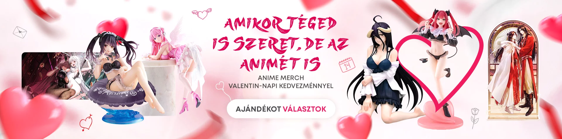 Valentin-napi anime merch kedvezmények