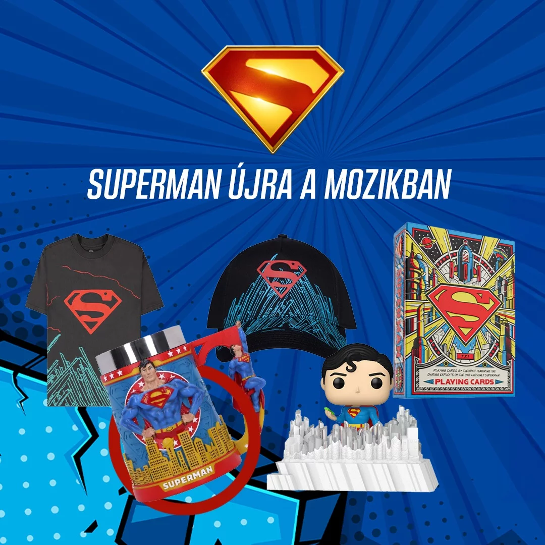 xzonehu, mozi, figurák, superman, szuperhös