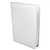Kártya album Ultra PRO - Vivid 9-Pocket Zippered PRO-Binder White - TCG gyűjthető kártyajáték