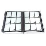 Kártya album Ultra PRO - Vivid 9-Pocket Zippered PRO-Binder White - Kártyajáték