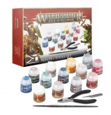 Barvicí sada Citadel Age of Sigmar Paints + Tools (13 barev, štětec, pilník, kleště) dupl