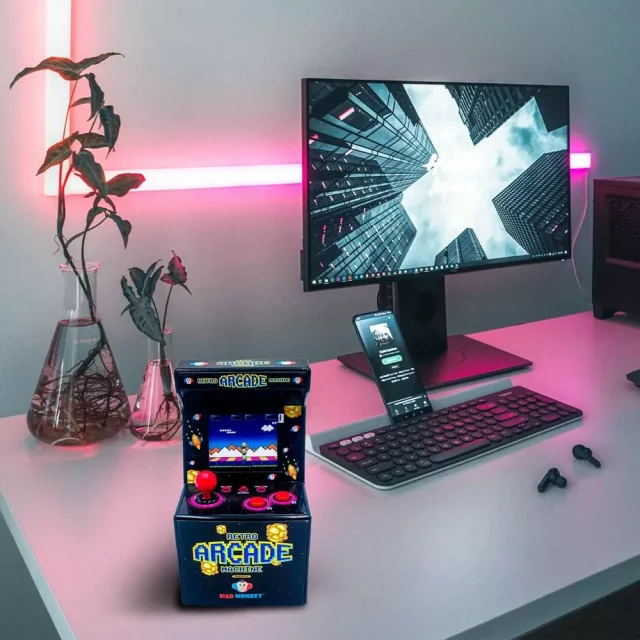 Automat Space Invaders - Space Invaders Part II Arcade Cabinet + mince dupl