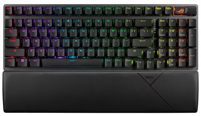 Herní klávesnice ASUS ROG STRIX SCOPE II 96 Wireless White - US dupl
