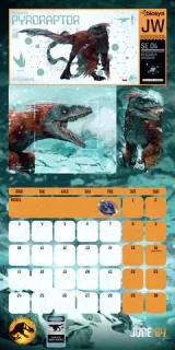 Naptár Jurassic World 2024 - Jurassic Park