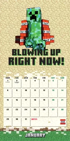 Kalendář Minecraft 2024