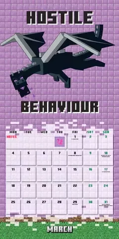 Kalendář Minecraft 2024