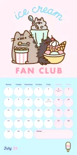 Naptár Pusheen 2024