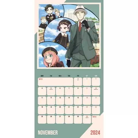 Naptár Spy x Family 2024