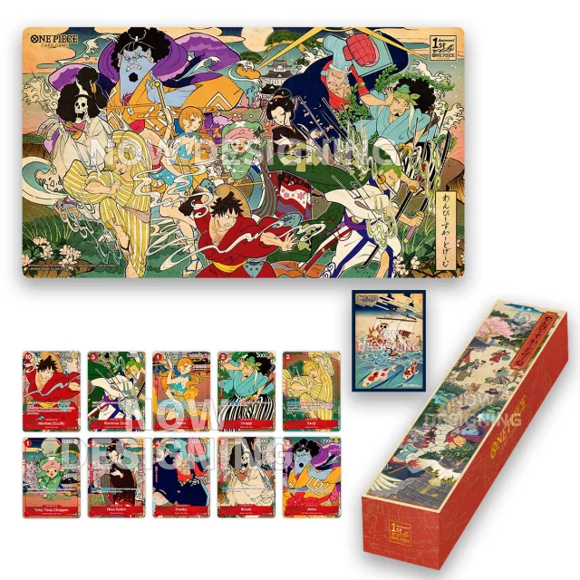 Karetní hra One Piece TCG - Ace/Sabo/Luffy Special Goods Set (podložka, krabička, karta) dupl