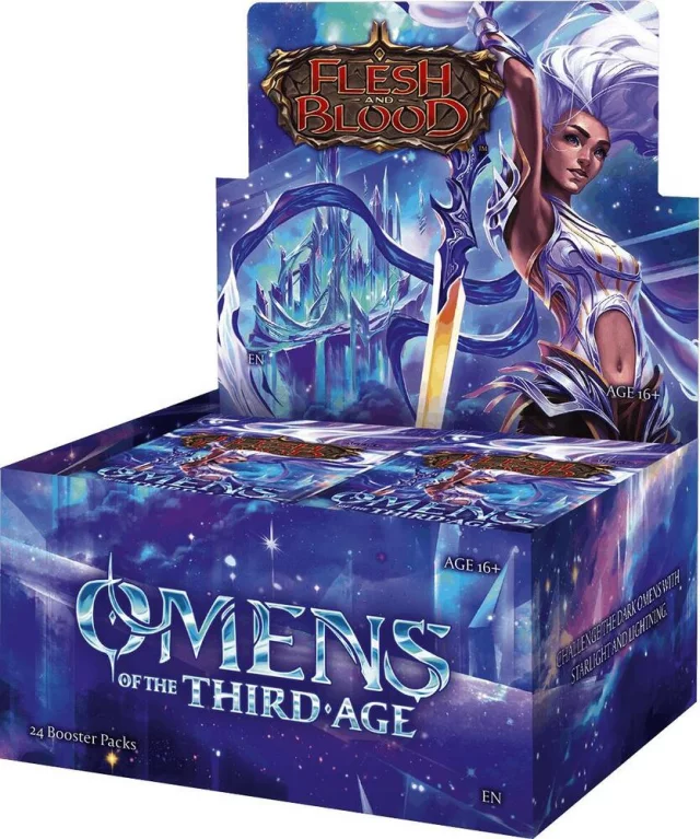 Karetní hra Flesh and Blood TCG: Omens of the Third Age - Booster Box (24 boosterů)