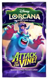 Kártyajáték Lorcana: Attack of the Vine - Booster (12 kártya) - Disney