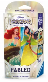 Karetní hra Lorcana: Reign of Jafar - Amber & Amethyst Starter Deck (Tiana & Bruno) dupl