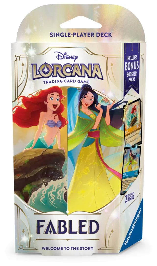 Karetní hra Lorcana: Reign of Jafar - Amber & Amethyst Starter Deck (Tiana & Bruno) dupl