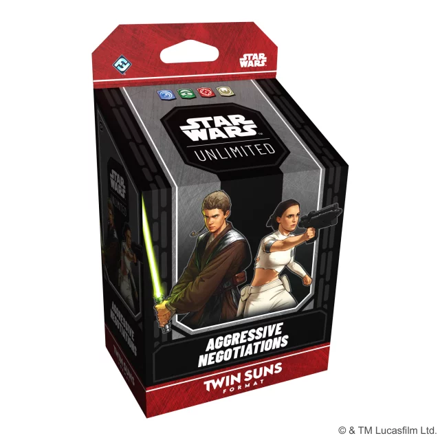 Karetní hra Star Wars: Unlimited - Aggressive Negotiations Twin Suns Deck