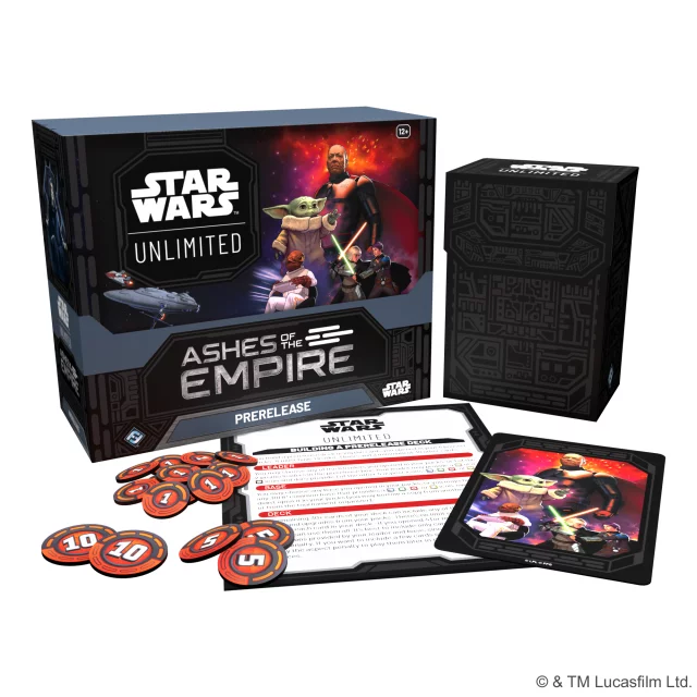Kártyajáték Star Wars: Unlimited - Ashes of the Empire Prerelease Box - TCG gyűjthető kártyajáték