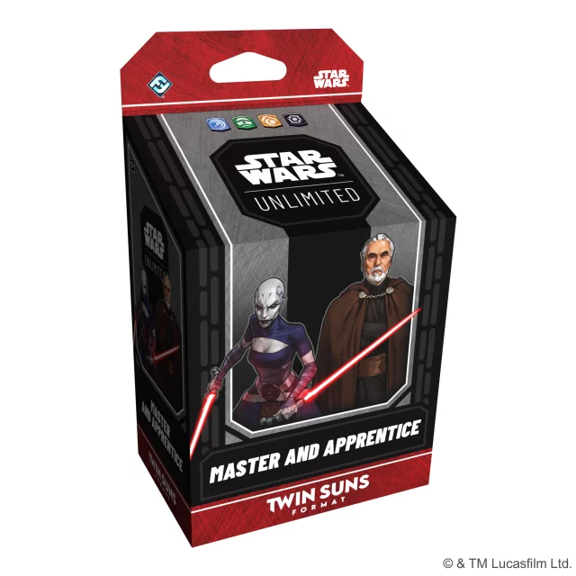 Karetní hra Star Wars: Unlimited - Master and Apprentice Twin Suns Deck