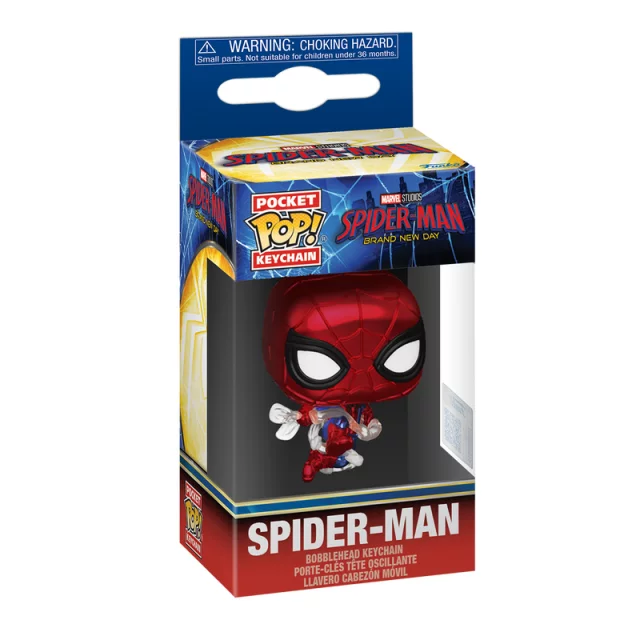 Klíčenka Spider-Man: Brand New Day - Spider-Man (Metallic) (Funko)