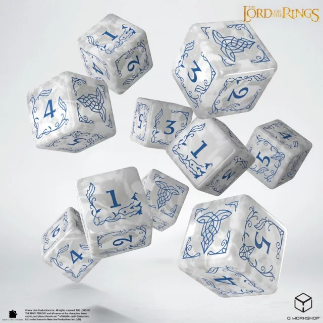 Kostky Lord of the Rings - Rivendell Stone (10 ks) - Q-Workshop