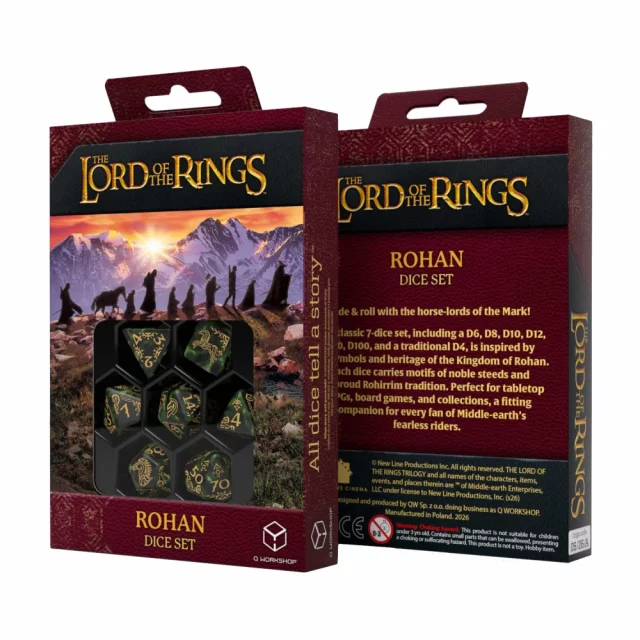 Kostky Lord of the Rings - Rohan (7 ks) - Q-Workshop