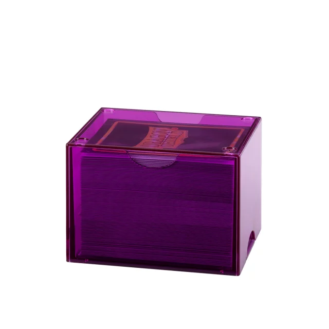 Krabička na karty Dragon Shield - Clear Purple (Strongbox 100+)