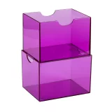 Kártya doboz Dragon Shield - Clear Purple (Strongbox 100+) - Kártyadobozok