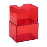 Kártya doboz Dragon Shield - Clear Red (Strongbox 100+) - Kártyadobozok