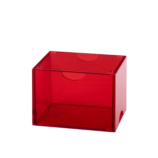 Krabička na karty Dragon Shield - Clear Red (Strongbox 100+)