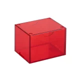 Kártya doboz Dragon Shield - Clear Red (Strongbox 100+) - TCG gyűjthető kártyajáték