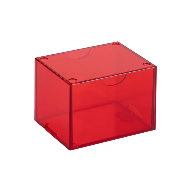 Krabička na karty Dragon Shield - Clear Red (Strongbox 100+)