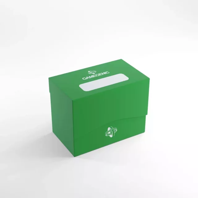 Kártya doboz Gamegenic - Side Holder 80+ Green - Kártyadobozok