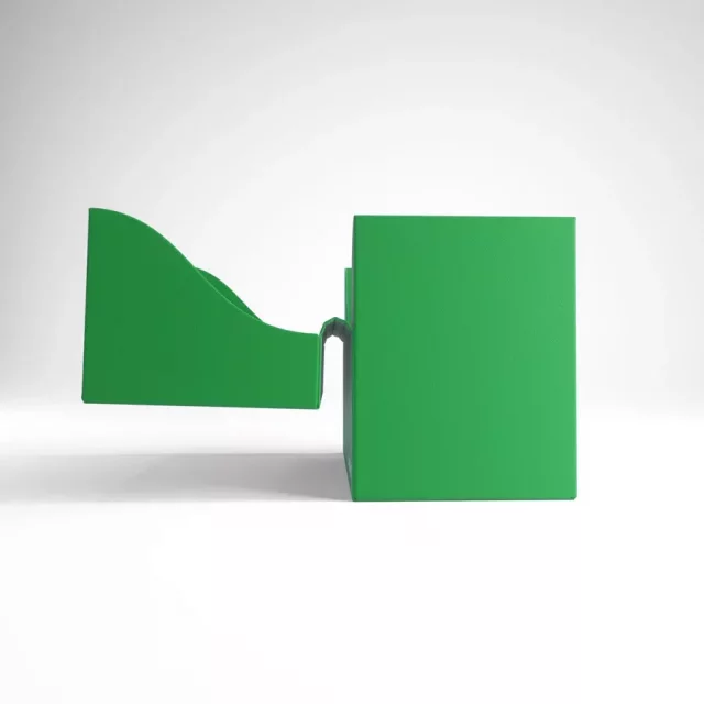 Kártya doboz Gamegenic - Side Holder 80+ Green - Kártyadobozok