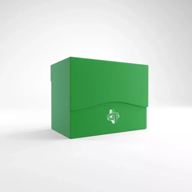 Kártya doboz Gamegenic - Side Holder 80+ Green - Kártyadobozok
