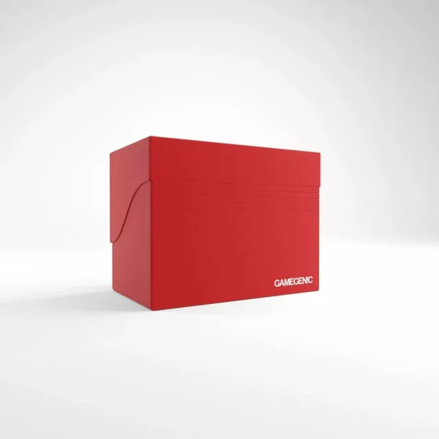 Kártya doboz Gamegenic - Side Holder 80+ Red - Kártyadobozok