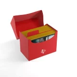 Kártya doboz Gamegenic - Side Holder 80+ Red - Kártyadobozok