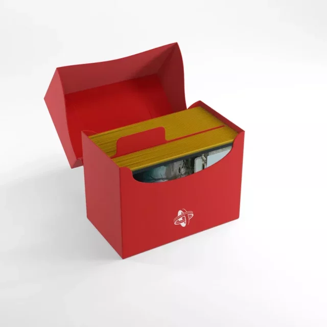 Kártya doboz Gamegenic - Side Holder 80+ Red - Kártyadobozok