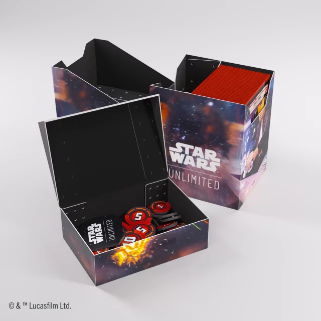 Krabička na karty Gamegenic - Star Wars: Unlimited Soft Crate Captain Phasma Stormtrooper dupl