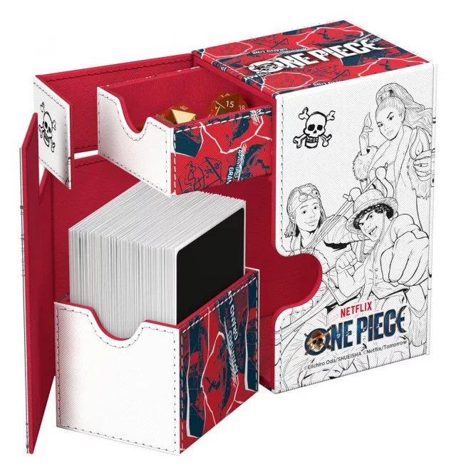 Krabička na karty Ultimate Guard - One Piece - Sketch (Flip'n'Tray 80+ XenoSkin) - TCG gyűjthető kártyajáték