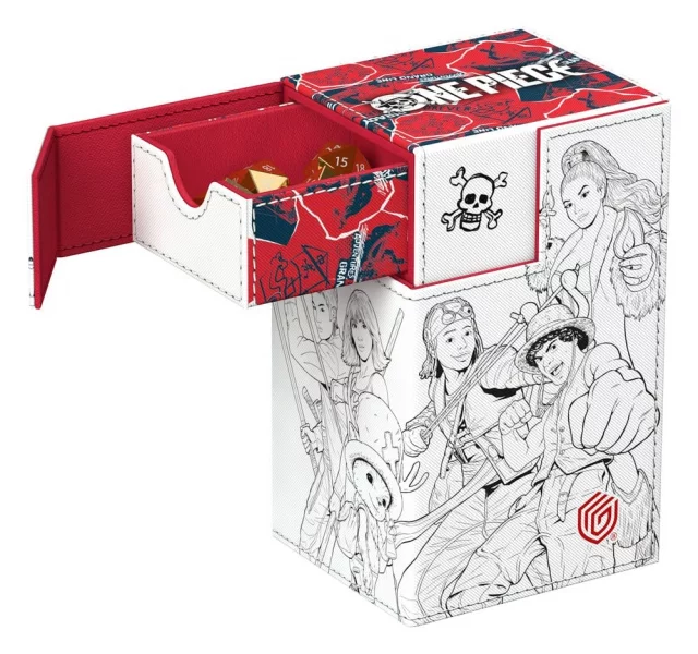Krabička na karty Ultimate Guard - One Piece - Sketch (Flip'n'Tray 80+ XenoSkin) - Kártyadobozok