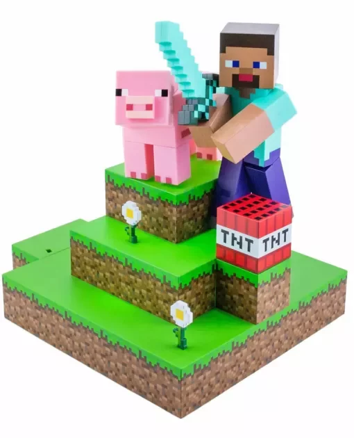 Bundle Minecraft MEGA - Lampička, polštář, hrnek, hrací karty
