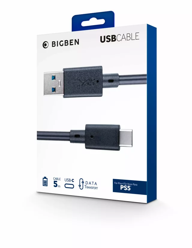 Nabíjecí kabel USB 3m pro PlayStation 5 dupl