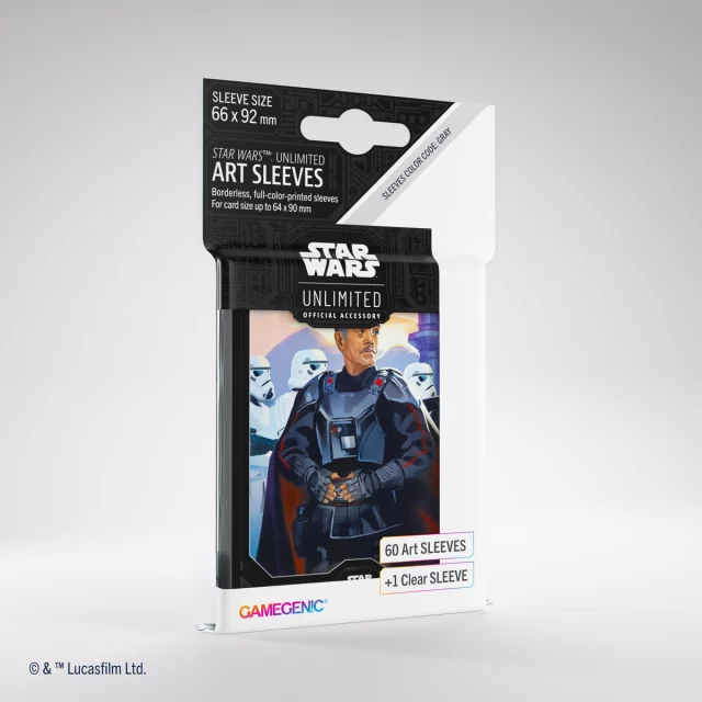 Védőcsomagolás kártyákhoz Gamegenic - Star Wars: Unlimited Art Sleeves Moff Gideon (61 db)