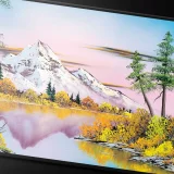 Podložka pod myš Bob Ross - Mountain Retreat dupl