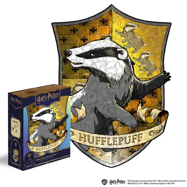 Puzzle Harry Potter - Hufflepuff Crest (dřevěné)