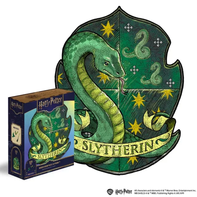 Puzzle Harry Potter - Slytherin Crest (dřevěné)