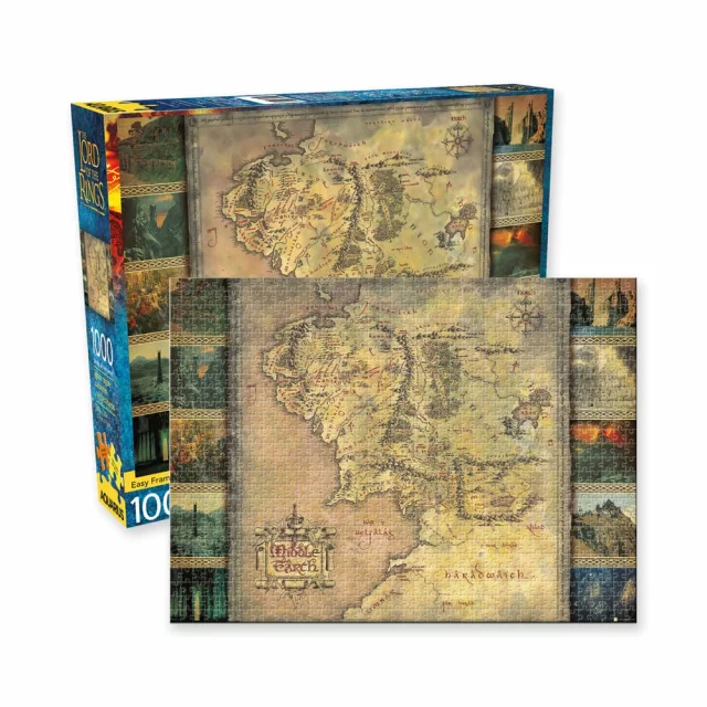 Puzzle Lord of the Rings - Middle Earth Map dupl