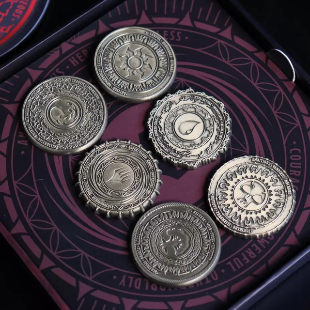 Sada sběratelských medailonů Magic the Gathering - Planeswalkers Medallion Collection (4 ks) dupl