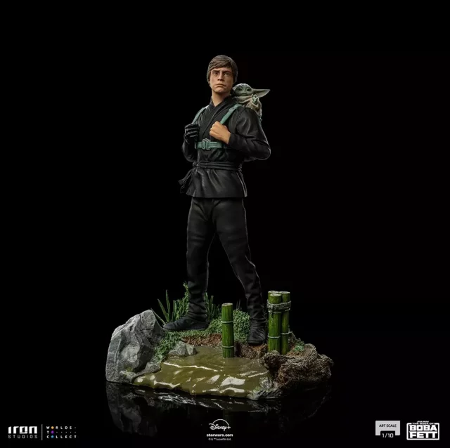 Soška Star Wars: The Mandalorian - Luke Skywalker and Grogu Art Scale 1/10 (Iron Studios) dupl